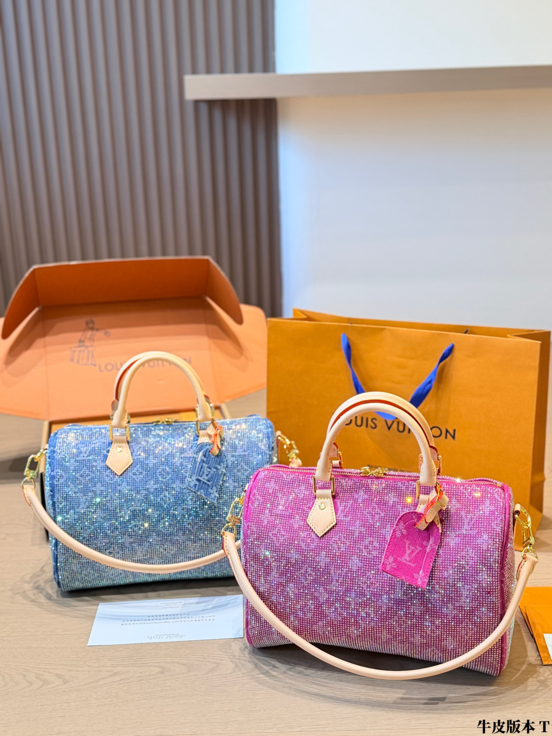 LV Speedy Handbag Monogram Canvas Cowhide Leather Top Handle